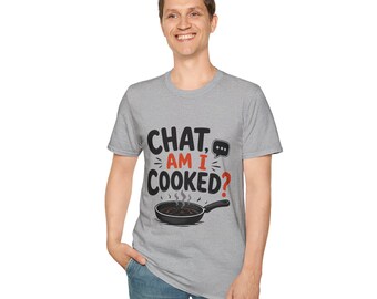Chat Bin ich gekocht? T-Shirt | Lustiges Kochzitat, Bratpfanne Grafik