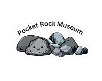 Pocket Rock Museum Sticker | Funny Boy Mom Sticker | Mom of Boys Gift | Nature Kid Water Bottle Decal