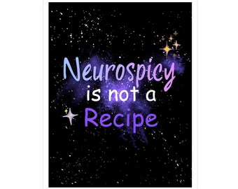 Neurospicy ist kein Rezeptaufkleber | Lustiger Neurodiversent Aufkleber | ADHS Autismus Geschenk