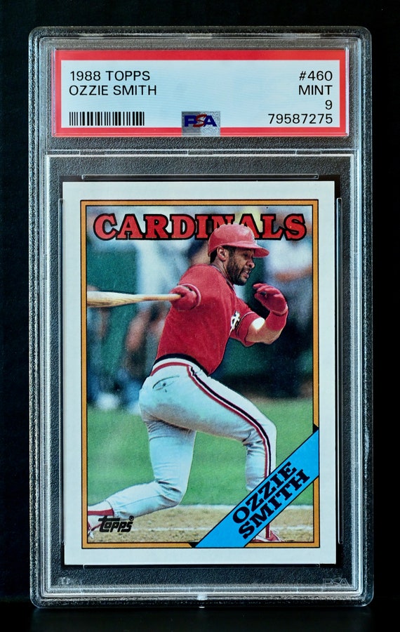 Graded 1988 Topps Baseball 460 Ozzie Smith Cardinals PSA 9 