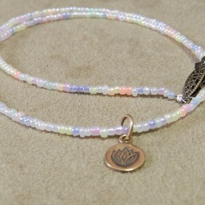 Dainty Lotus Charm Necklace
