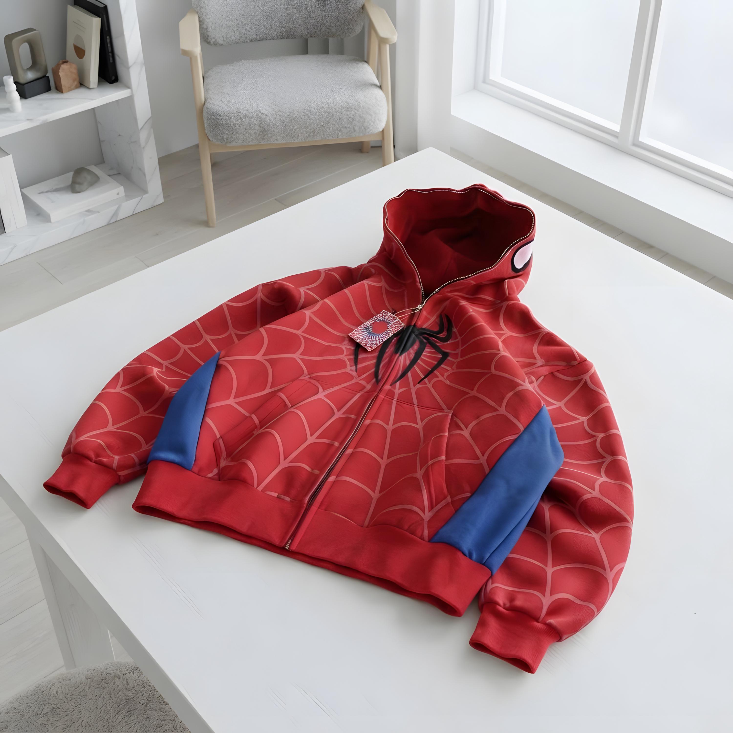 Spiderman zip hoodie - Etsy 日本