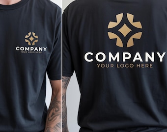 Camiseta Comfort Colors® com logotipo personalizado da empresa, camisetas com design personalizado, camiseta com logotipo personalizado, camiseta com estampa dupla face personalizada