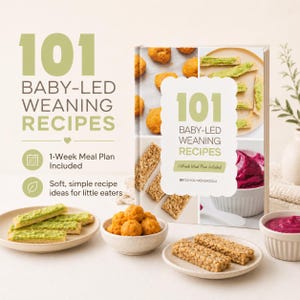 Baby Led Weaning Cookbookwith 101 Recipes, Starting Solids (Digital Download)