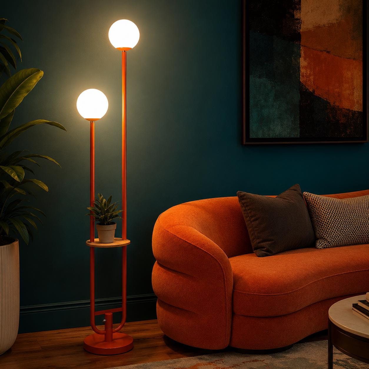 Mid Century Modern Lamp Orange - Etsy - Page 5