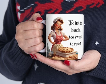 Sarcastic Mug Gift: Sassy Housewife Ceramic Mug 1950s Housewife Retro Funny Gift for Mom, Wife, Housewife, Mother's Day, Birthday, Christmas