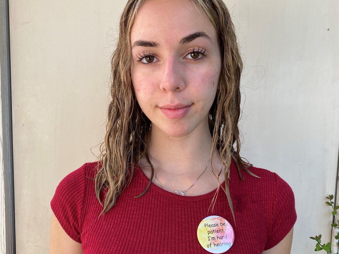 ASL Pin hi in ASL Button Sign Language Pin Etsy