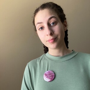 Asl Pin, I'm Learning ASL Button With Name, Personalized ASL Button ...