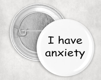 Anxiety Awareness Button, Introvert Pin (2.25")