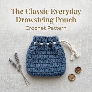 Drawstring Pouch Crochet | Crochet Earbuds Pouch | Crochet Small Pouch | New Style pouch for beginner