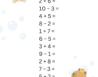 Addition and Subtraction Within 10