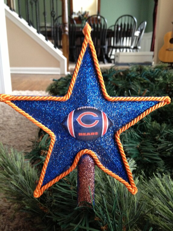 Items similar to Chicago Bears Christmas Tree Topper on Etsy