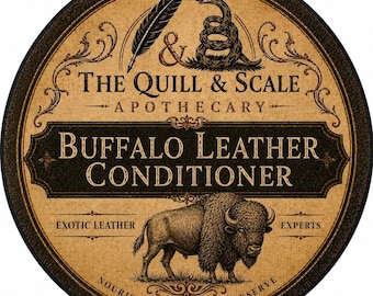 Buffalo Leather Conditioner — Premium Exotic Leather Care | Restores, Conditions & Protects Pebbled Grain Structure