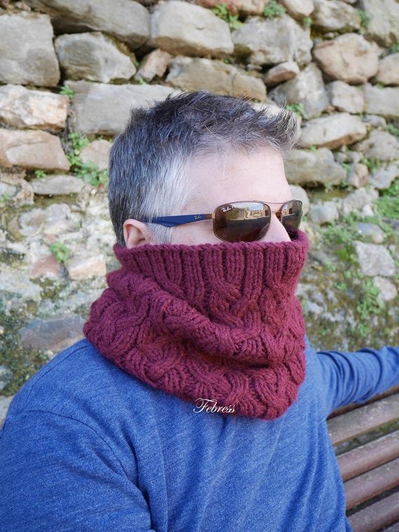 bufanda cuello hombre