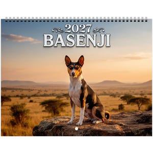 Basenji Wall Calendar 2027