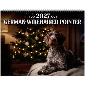 German wirehaired pointers Wall Calendar 2027