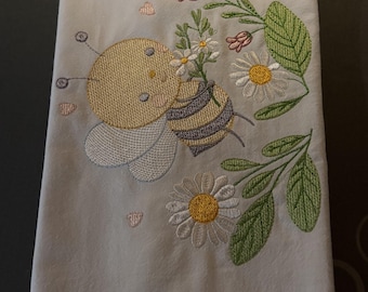 Bee Blossom Tea Towel