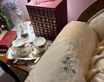 Faithful Violet Heirloom Handkerchief