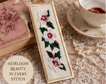 Hollyhock Heirloom Bookmark