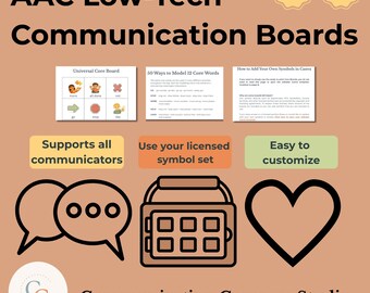 AAC Low Tech Communication Boards