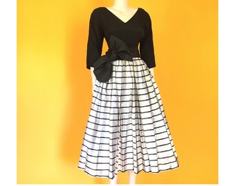 50s taffetta party dress | S/M