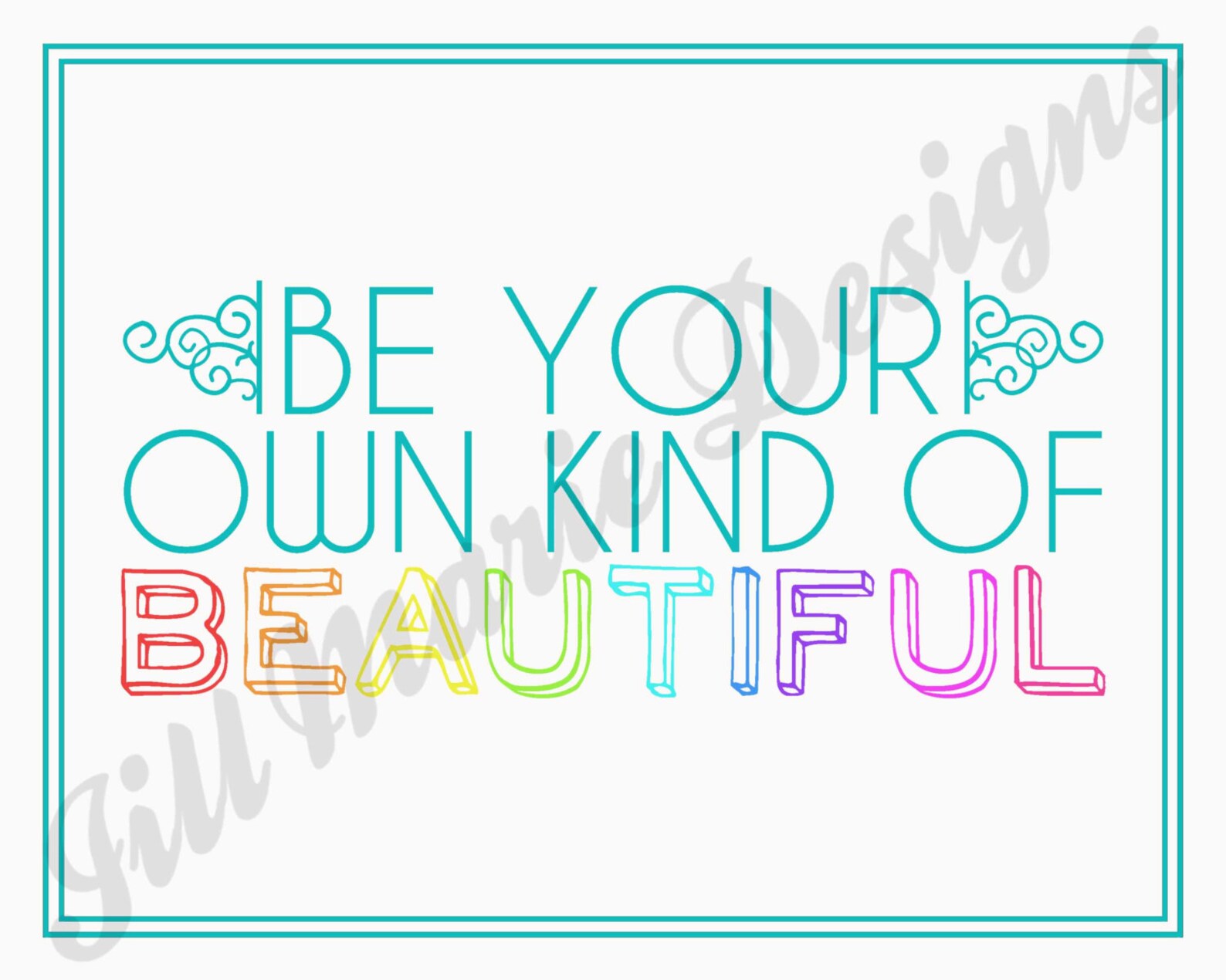 BEAUTIFUL: Quote Digital Printable Instant Download | Etsy