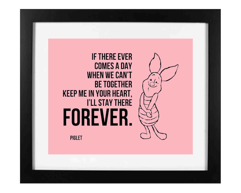 Winnie the Pooh Quote Keep Me In Your Heart Etsy