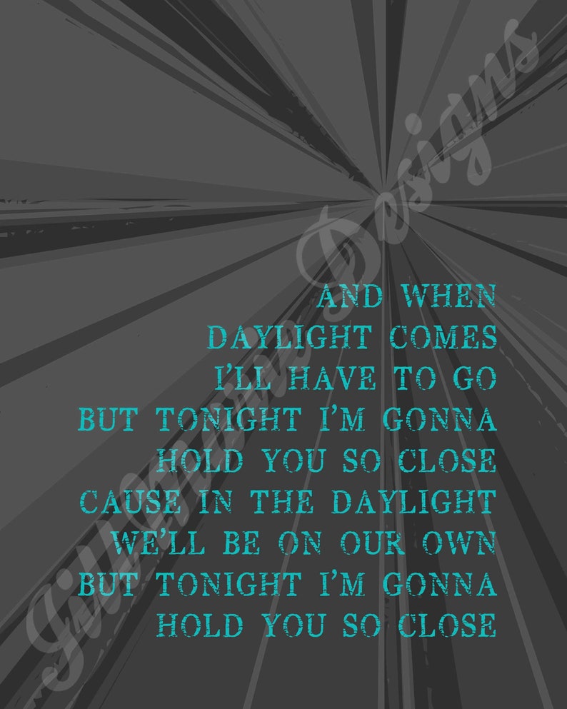 Maroon 5 Daylight Song Lyrics Digital | Etsy Maroon 5 Daylight Song Lyrics Digital | Etsy