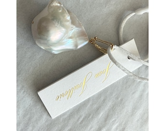 XXL Baroque Pearl Pendant, White Jumbo Pearl Pendant ,Gifts For Her,Pearl Statement Jewelry,Add A Pearl, Baroque Freshwater Pearl Pendant