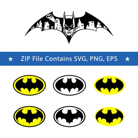 Bat Hero Emblem SVG, PNG, Superhero Symbol Cut File, Comic Style Logo, Hero Gift, Dark Knight Silhouette, Cricut Silhouette, Shirt Design