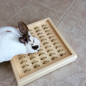 Digging Box for pet bunny rabbit, sisal digging box image 5