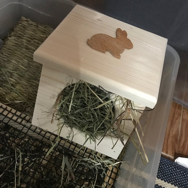Rabbit Hay Feeder Mini Etsy UK