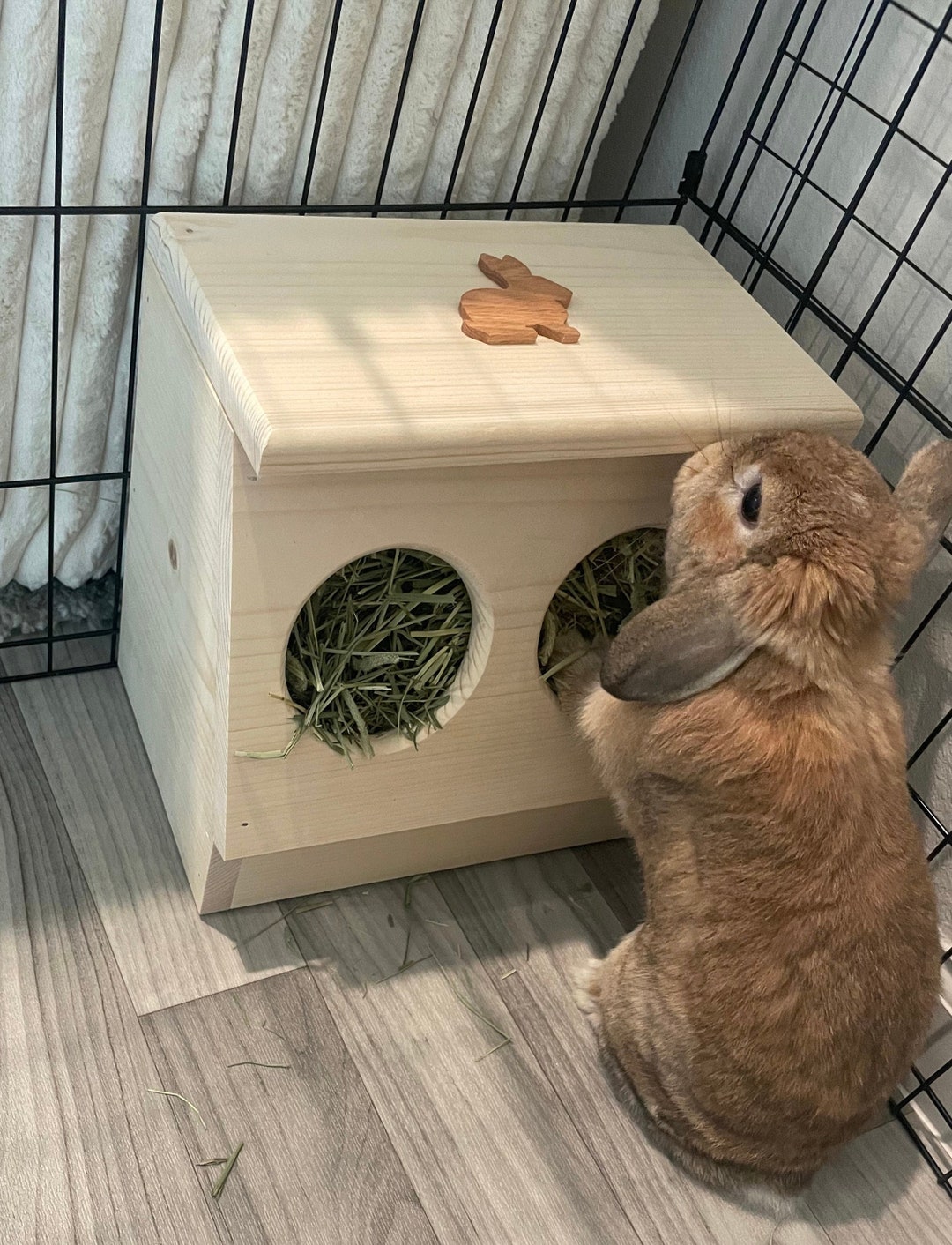 Hay Feeder for Pet Bunny Rabbit Etsy