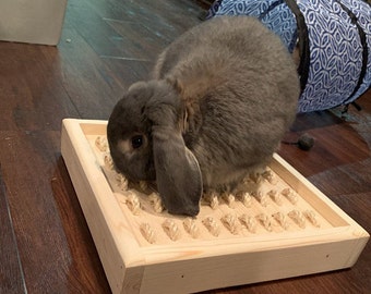 Digging Box for pet bunny rabbit, sisal digging box