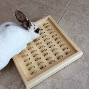 Digging Box for pet bunny rabbit, sisal digging box image 4