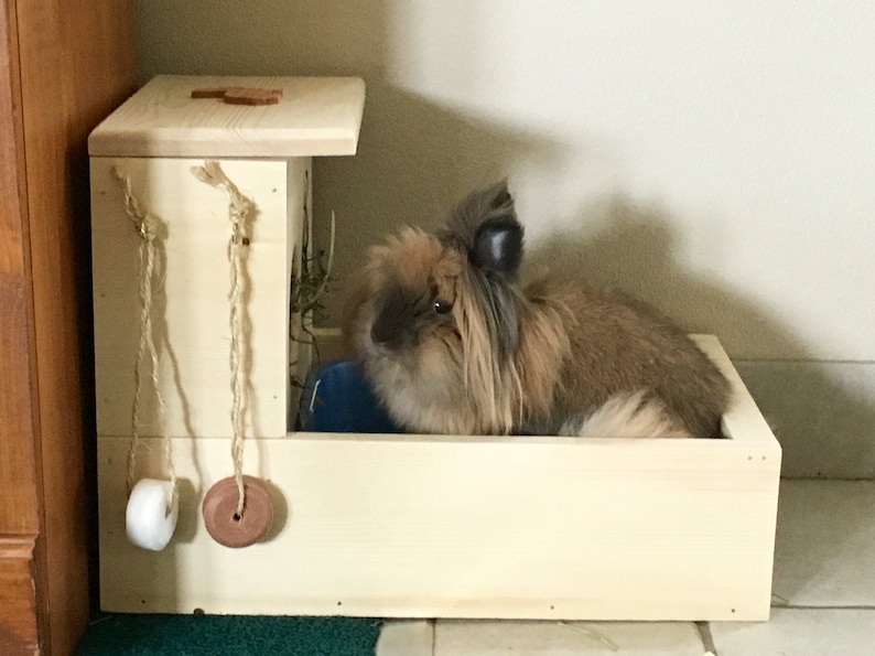 Rabbit Hay Feeder With Litter Box image 4