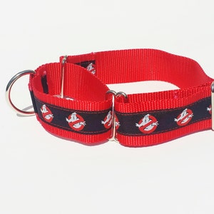 1 1/2&quot; Wide Jacquard Martingale Collar, Ghostbuster