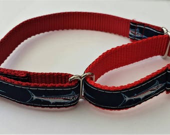 3/4" Martingale with Marlin, Nautical