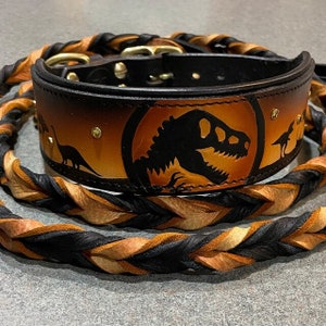 Custom Colors, Braided Bullhide lead, leather, handmade leash, LEASH ONLY