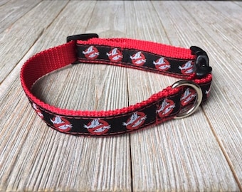 3/4" Adjustable Dog Collar, Buckle Collar, Ghost