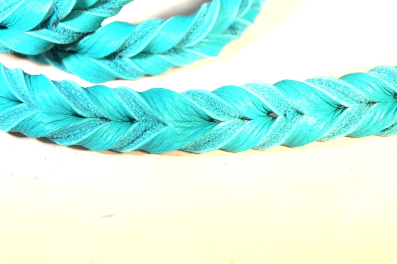 Braided Bullhide lead leather handmade leash 5 foot long