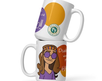 Amity - Chill and Hang 10 - White glossy mug