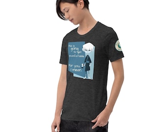 This Is Going to Get Uncomfortable Unisex T-Shirt | Funny Character Art Tee | BetwixtWorld