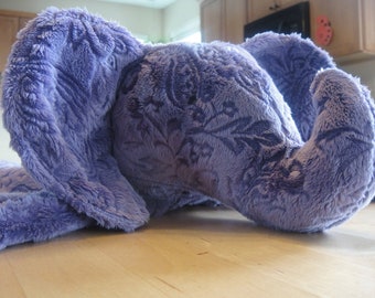 Minky Snuggle Blanket Toy, animal security blanket buddy, sculptured with animal head, Elephant, cows, dogs, frogs,giraffes,lions