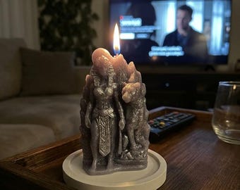 Candela fatta a mano con amore per te