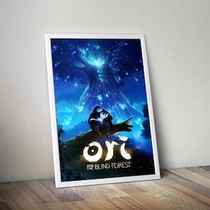 Ori and the Blind Forest Poster | Indie Game Wall Art | Video Game Print | Cozy Gaming Decor | Gamer Room Poster | Gift for Gamers