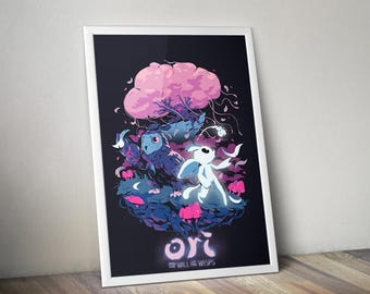 Ori and the Will of the Wisps Poster | Indie Game Wandkunst | Videospiel Druck | Gemütliches Gaming Dekor | Gamer Zimmer Poster | Geschenk für Gamer