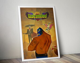 Guacamelee-Poster | Wandbild für Indie-Games | Videospiel-Druck | Gemütliche Gaming-Deko | Poster fürs Gamerzimmer | Geschenk für Gamer