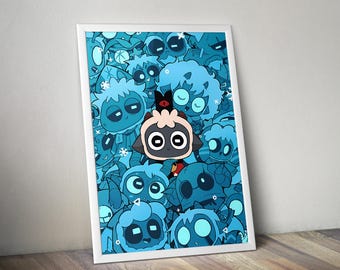 Kult des Lamm Woolhaven Poster | Indie Game Wandkunst | Videospiel Druck | Gemütliches Gaming Dekor | Gamer Zimmer Poster | Geschenk für Gamer