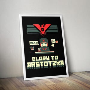 Papers Please Poster | Indie Game Wall Art | Video Game Print | Cozy Gaming Decor | Gamer Room Poster | Gift for Gamers